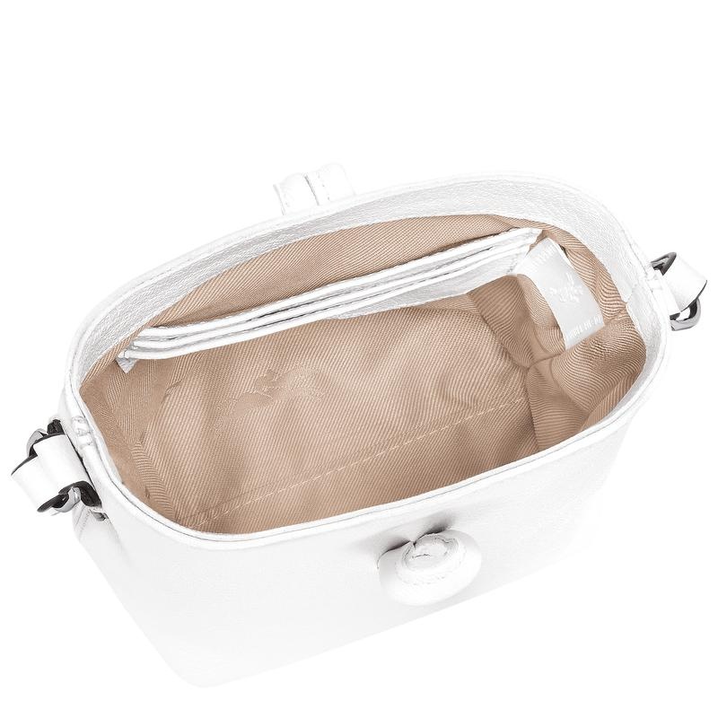 White Women's Longchamp Roseau XS Crossbody Bags | 96840-UEYC