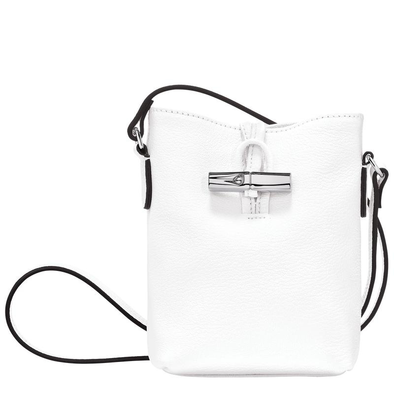 White Women\'s Longchamp Roseau XS Crossbody Bags | 96840-UEYC